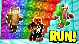 Minecraft RUN FROM THE RAINBOW LAVA w UnspeakableGaming amp MooseCraft [upl. by Eniksre]