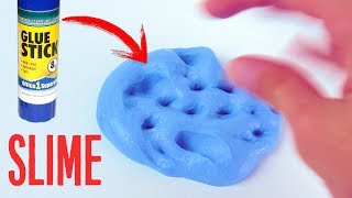 FLUFFY SLIME CON PEGAMENTO EN BARRA  Receta sin microondas [upl. by Cherice746]