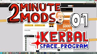 How to install CKAN  2 Minute Mods  Kerbal Space Program 01 [upl. by Olmsted]