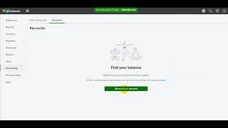 QuickBooks Online  Bank Reconciliation Part 1 [upl. by Ylenaj366]