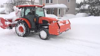 KUBOTA L6060 AVEC GRATTE COTECH F4INV [upl. by Neelyaj]