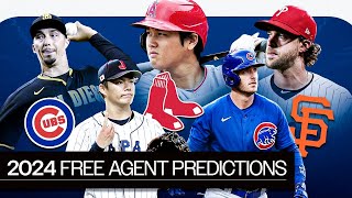 2024 MLB Free Agent Predictions [upl. by Ellirehs]