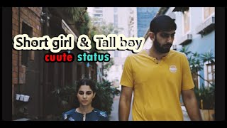 Short girlTall boy cuute status video  Downloading link in description [upl. by Pyne]