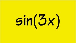 sin3x in terms of sinx [upl. by Beller]