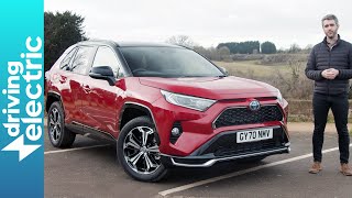 New Toyota RAV4 PHEV PlugIn Hybrid SUV review – DrivingElectric [upl. by Noiraa2]