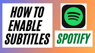 How to enable subtitles on Spotify [upl. by Rosenthal]