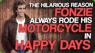 The Hilarious Reason Fonzie Always Rode His Motorcycle In Happy Days [upl. by Emolas3]