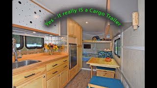 Cargo Trailer Camper Conversion  Finished [upl. by Bomke]