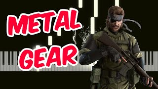 METAL GEAR  MGS Main Theme Piano [upl. by Aicilanna]