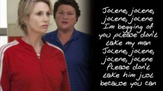 Glee  Jolene With Lyrics [upl. by Suired68]