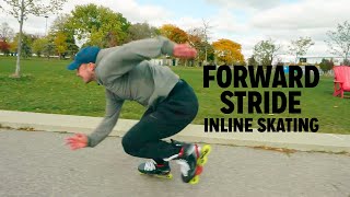 Forward Stride Inline Skating  iTrain Hockey [upl. by Sigler]