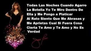 Jenni Rivera  Dos Botellas De Mezcal Lyrics [upl. by Shandy]