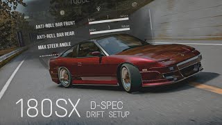 180SX DSPEC DRIFT SETUP  Assoluto Racing [upl. by Kreda]