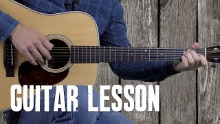 Johnny Cash Style Rhythm and Fills  Easy Country Guitar Lesson [upl. by Langdon235]