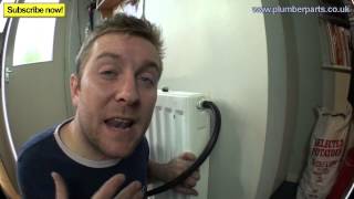 REMOVE AIRLOCK FROM RADIATOR  Plumbing Tips [upl. by Aivat]