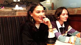 Exclusive Interview  quotAtypicalquot Stars Brigette LundyPaine and Fivel Stewart [upl. by Ayotan]