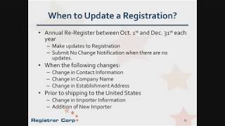 Annual FDA Drug Establishment Registration and Listings [upl. by Ispep]