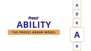 Ability  The Prosci ADKAR Model [upl. by Kattie]