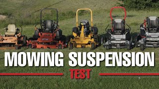 TESTING  Zero Turn Mower Suspension Types [upl. by Mazel547]