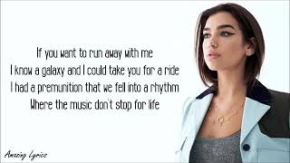 Dua Lipa  LEVITATING feat Madonna and Missy Elliott Official Music Video Lyrics [upl. by Muslim]