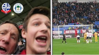 REFEREE SHOULD BE SACKED  Bolton vs Wigan Athletic VLOG [upl. by Eluj751]