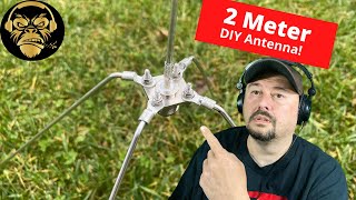 DIY 2M Ground Plane Antenna  Ham Radio  TheSmokinApe [upl. by Older]