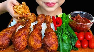 MUKBANG EATINGSPICY CHICKEN CURRY amp WHITE RICE [upl. by Gnivre896]