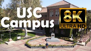 University of Southern California  USC  8K Campus Drone Tour [upl. by Wachter295]