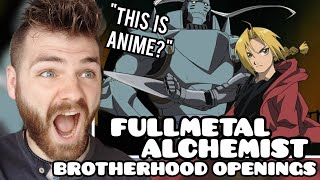 First Time Reacting to quotFULLMETAL ALCHEMIST BROTHERHOOD Openings amp Endingsquot  Non Anime Fan [upl. by Lion920]