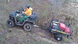 ATV  Quad Anhänger für Gärtner und Waldarbeiter Teil 2 [upl. by Newsom]