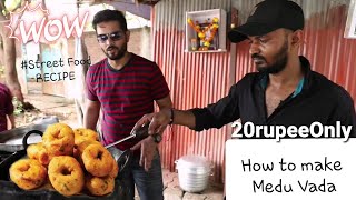 How to make Medu Vada street Style  Street food Medu Vada  My Kind of Productions [upl. by Maletta463]