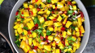 Mango Salsa Recipe [upl. by Prunella]