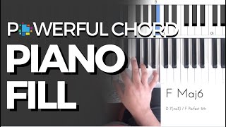 Chord Piano Fill  Sound advanced QUICKLY [upl. by Ronald]