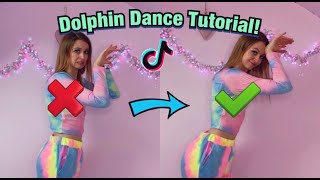 How to Dolphin Dance TikTok Tutorial EASY [upl. by Aihtela834]