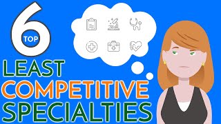 6 EASIEST Doctor Specialties  Least Competitive Residency Programs [upl. by Bertelli]