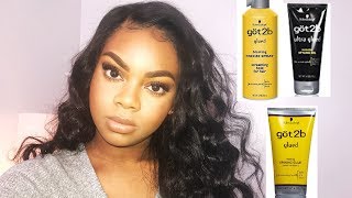 HOW TO  INSTALL YOUR LACE WIG WITH GOT 2B GLUE  PART 3 [upl. by Zenia]