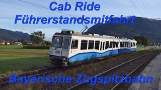 Führerstandsmitfahrt Zugspitzbahn  Cab Ride The Bavarian Zugspitzbahn Rack Railway 2020 [upl. by Yojal]