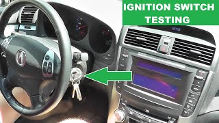 Acura TL Ignition Switch Test  No Start  Stalling  Key Stuck Help [upl. by Airual423]