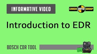 Introduction to Event Data Recorders EDR [upl. by Attalanta]