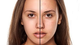 Photoshop Tutorial How to Retouch Skin Flawlessly with Frequency Separation [upl. by Michelsen]