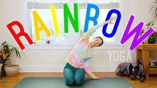 Rainbow Yoga 🌈 Yoga For All Ages 🌈 17Minute Yoga Practice [upl. by Yert989]