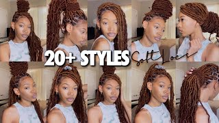 UPDATED HOW TO STYLE SOFT LOCS IN 20 WAYS EASY [upl. by Hillier]