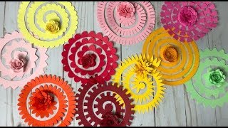 Cricut Design Space 3D Paper Flowers Tutorial [upl. by Bores498]