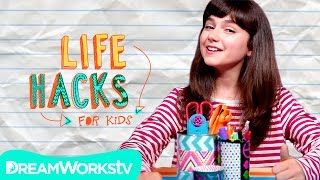 Unmess Your Desk Hacks  LIFE HACKS FOR KIDS [upl. by Tersina835]