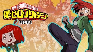 How to draw in the My Hero Academia art style Tutorial [upl. by Gittle]