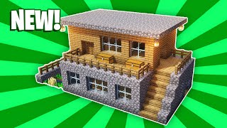 Minecraft  How to Build Starter Survival House Tutorial 7 [upl. by Gnuhn610]