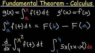 Fundamental Thereom of Calculus Explained  Part 1 amp 2 Examples  Definite Integral [upl. by Donegan]