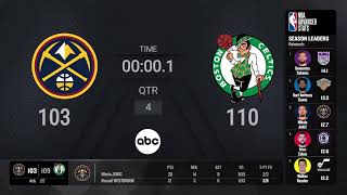 Denver Nuggets  Boston Celtics  NBA on ABC Live Scoreboard [upl. by Regdor]