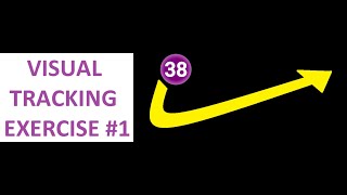 VISUAL TRACKING EXERCISE  How to improve your eyesight Training 1 [upl. by Drahnreb]