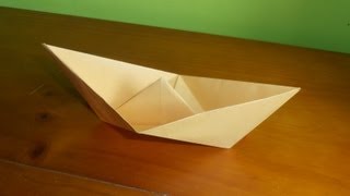 ⩥ Cómo hacer un BARCO 🛶 de papel FÁCIL  Origami PASO A PASO [upl. by Ididn]